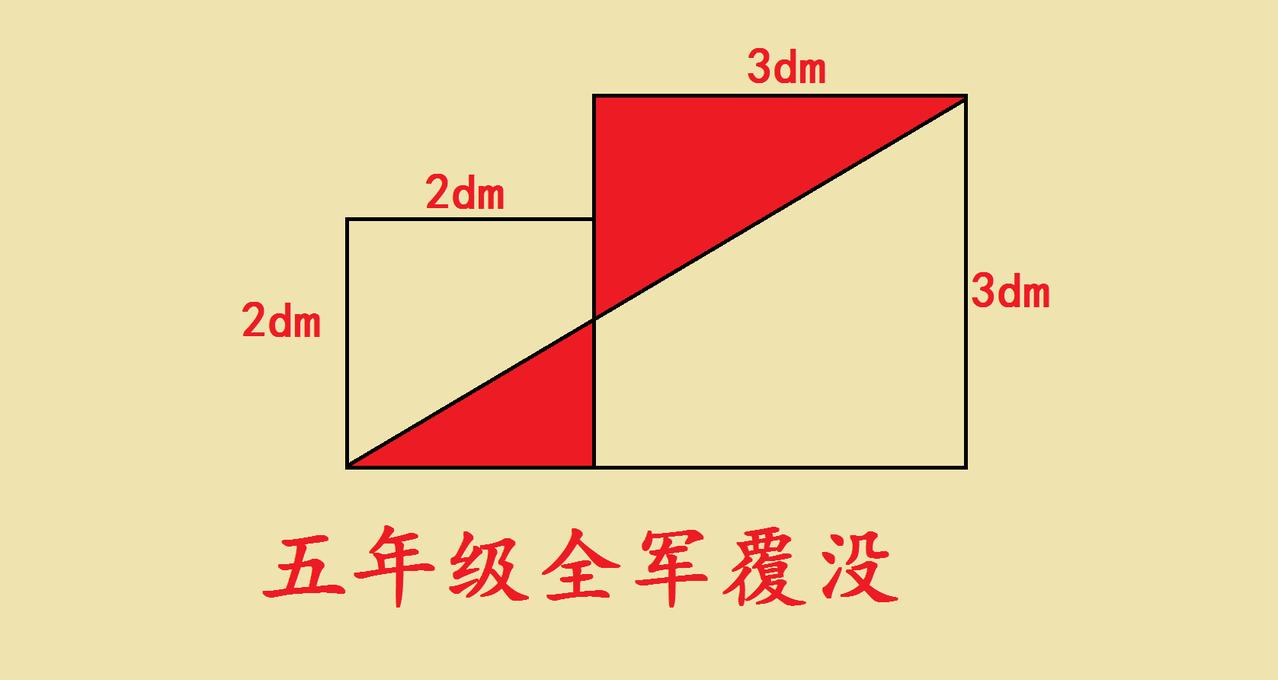 这道五年级奥数题，竟让全班孩子全军覆没？最近刷到一道五年级奥数题：两个边长