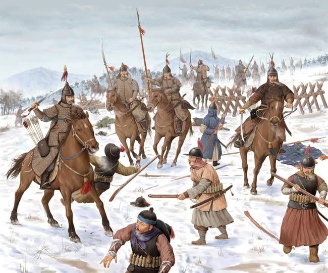 1618年，努尔哈赤发布“七大恨”正式反明；二十六年后，清军入主北京。而入关
