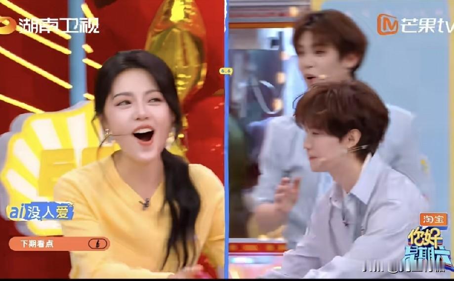 《你好星期六》里，李小冉听到赵今麦晚点就要坐车离开，她问赵今麦要去干嘛？​赵今麦说她要回横店拍戏。李