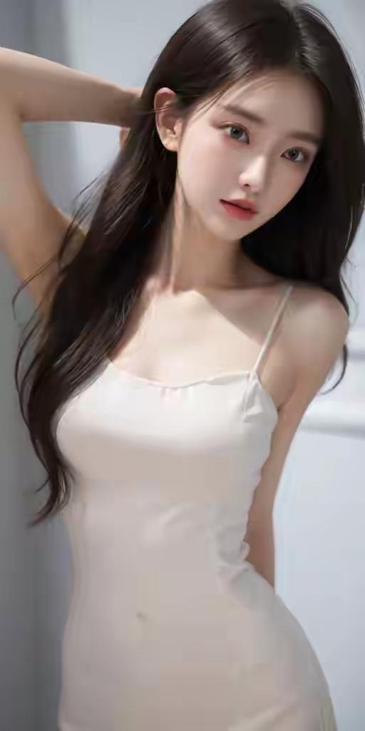 优雅白裙，清新自然，散发迷人魅力