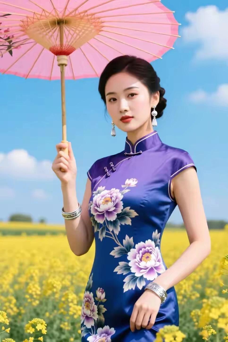旗袍雅致，清新脱俗。历史悠久，文化传承。推陈出新，多元焕彩。大家闺秀，小家