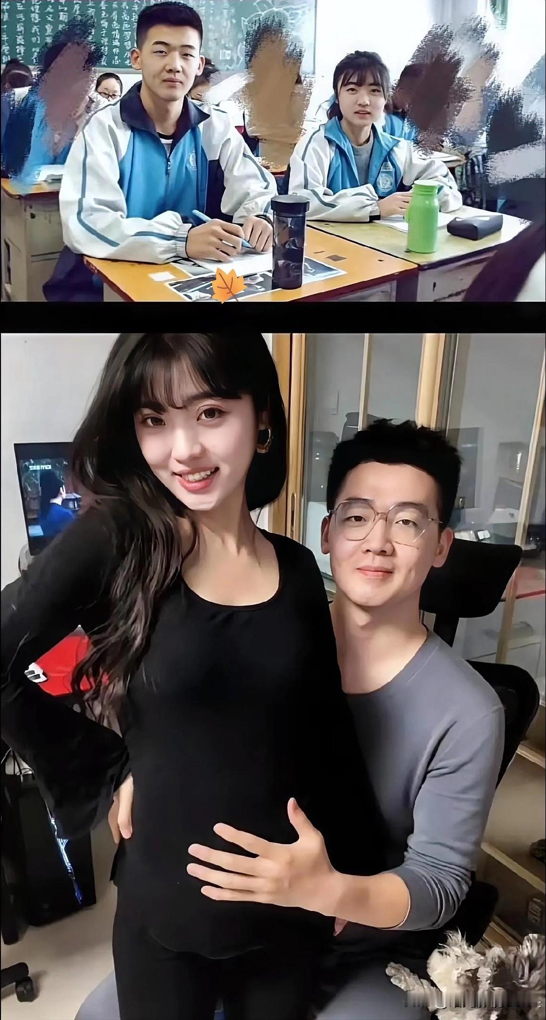 朋友把当年坐他身旁的女孩娶回家了！