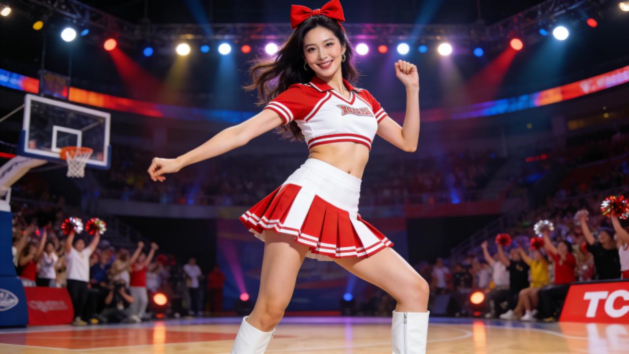 51岁林志玲C位炸场！啦啦队服跳女团舞，逆生长状态打破年龄偏见2025年1