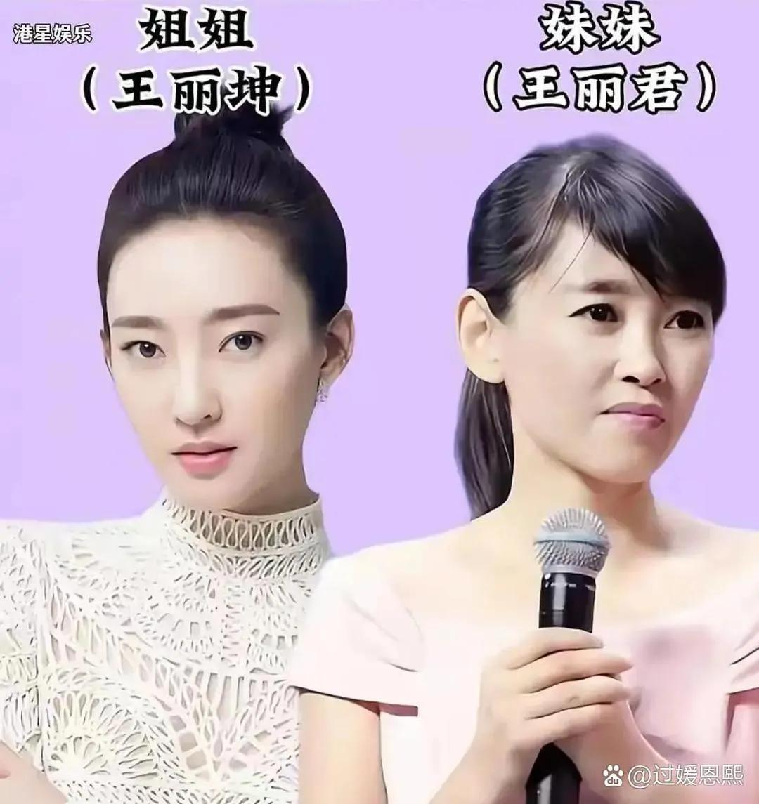 娱乐圈中的姐妹花，颜值都很高。有一种“神仙颜值”叫做王丽坤家庭，姐姐的颜值也很