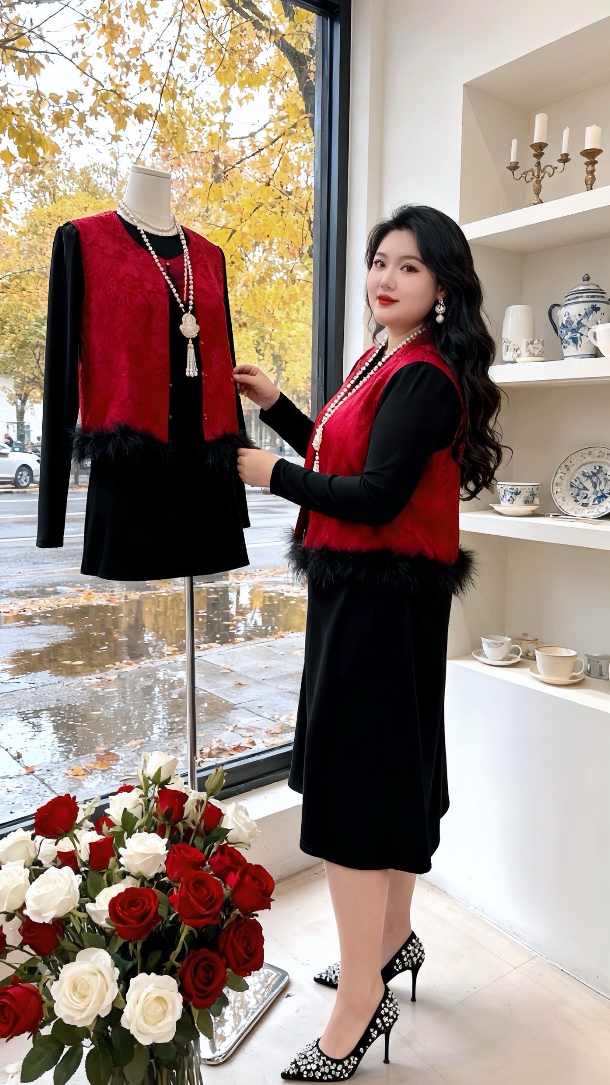 大码女装120斤到220斤 遮肉显瘦遮肉减龄 秋冬穿搭 谁穿谁好看 穿...