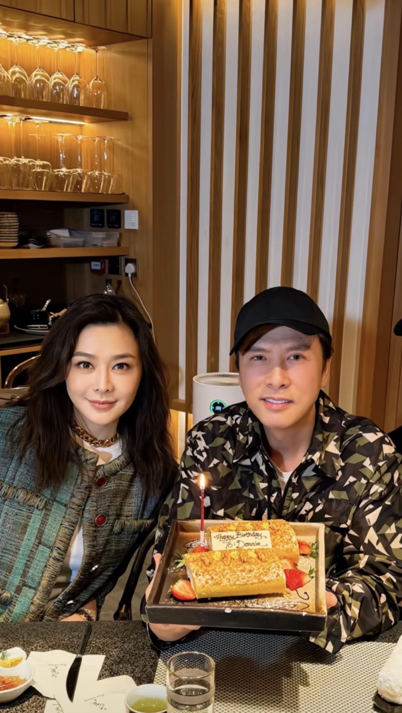 甄子丹过63岁生日，状态真好，特别显年轻，一群名媛，贵妇为他庆生！