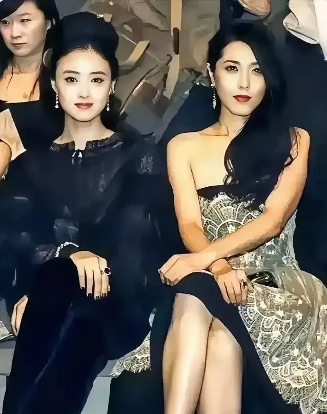 蒋欣与曾黎都是典型的高个子大美女。蒋欣1983年出生，1米71，曾黎1976