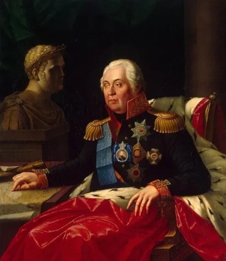 1813年，俄罗斯库图佐夫元帅战胜拿破仑之后，身体状况急剧恶化，逝世前不久，亚历