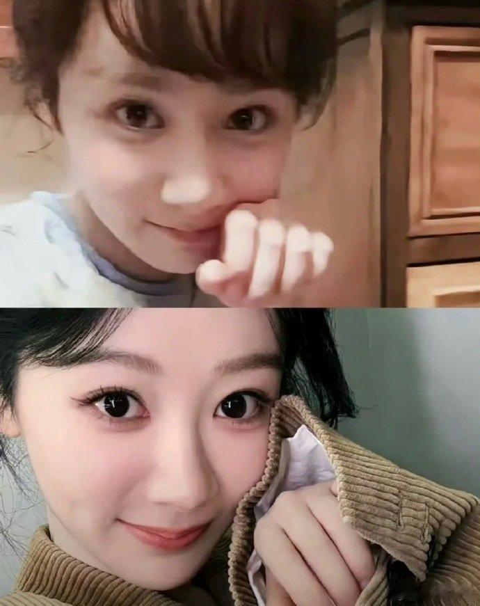 杨紫成名前后的变化，眼神从始至终都是一样的纯净[抱抱][抱抱]​​​