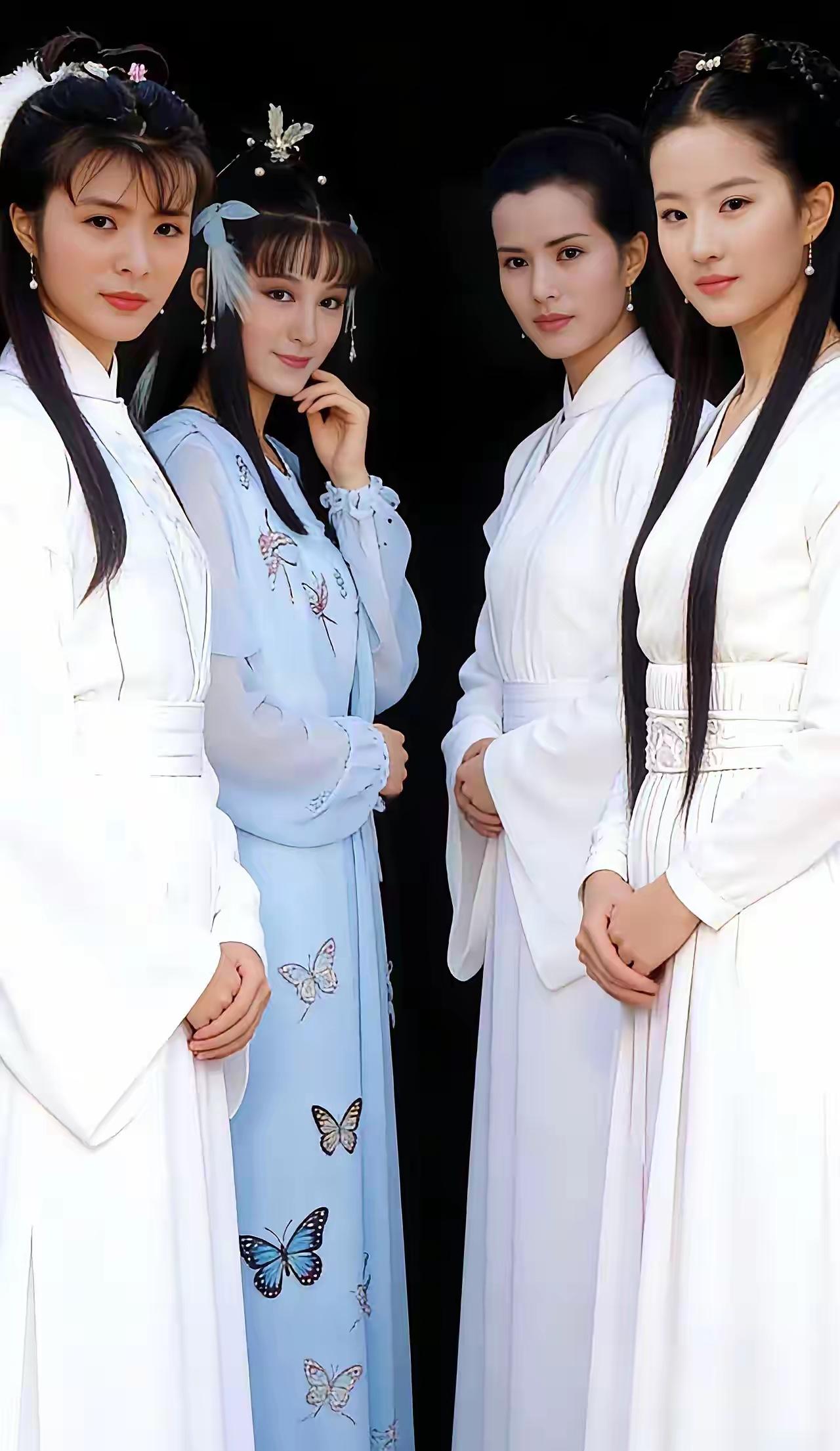 四个版本的小龙女，谁才是你心目中最符合原著的？第一位：潘迎紫，第二位：陈玉莲