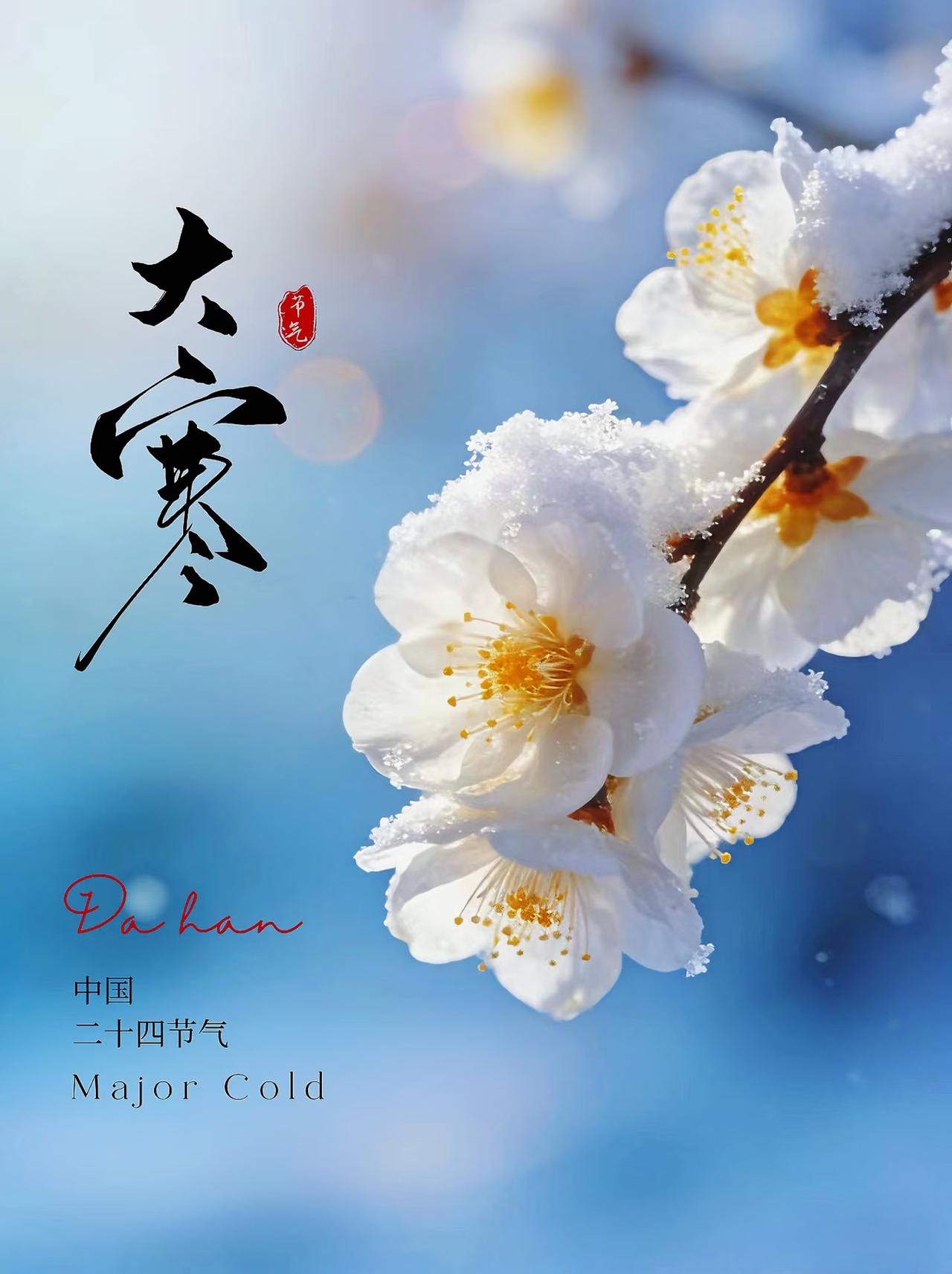 今日大寒，提醒大家：1要吃，2要穿，3要晒，4不累，安稳过寒冬。今日太阳行至