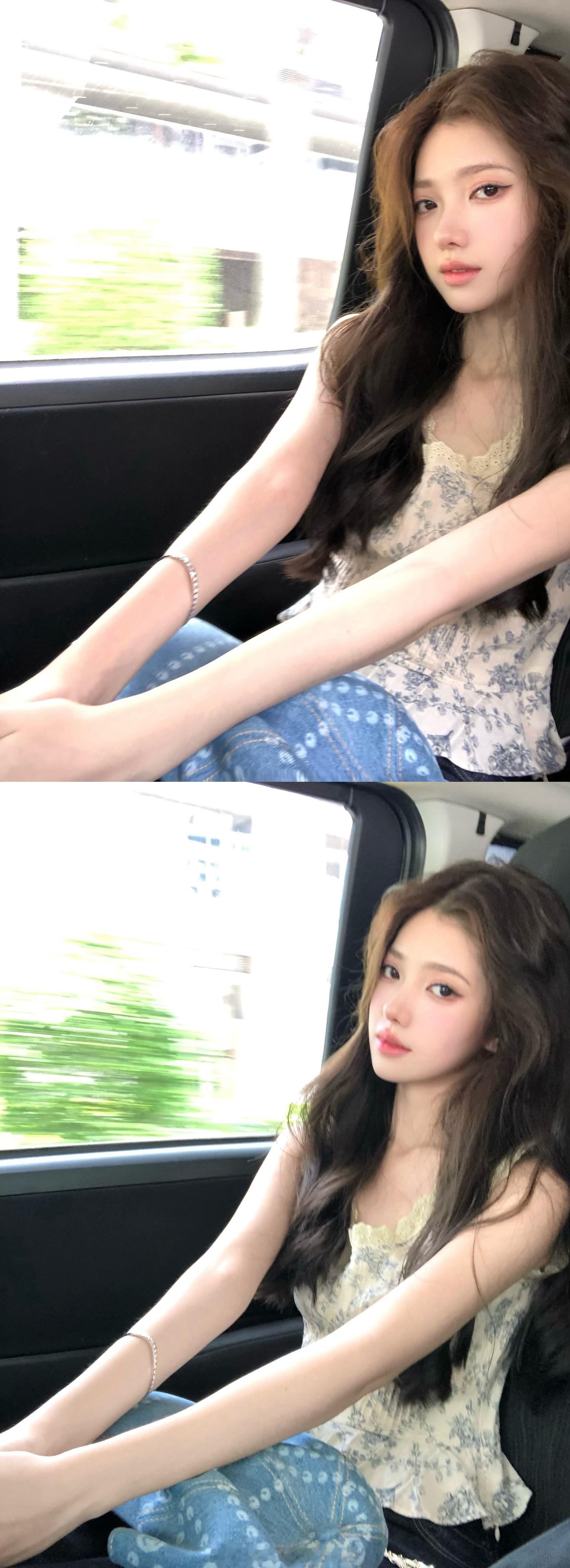 清丽挂。方领复古气质小a摆蛮俏丽很显身型红格好适合迪士尼滑1穿啦​​​