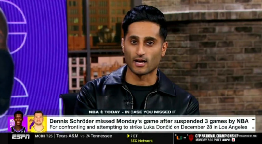 据Shams报道，东契奇从奥运会开始就一直在叫施罗德碧池（“b*tch”），施罗