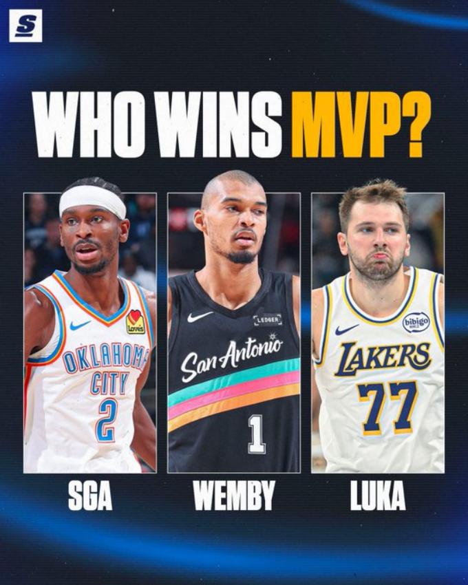 本赛季MVP花落谁家？维克托·文班亚马（文班亚马），谢伊·吉尔杰斯-亚历山大