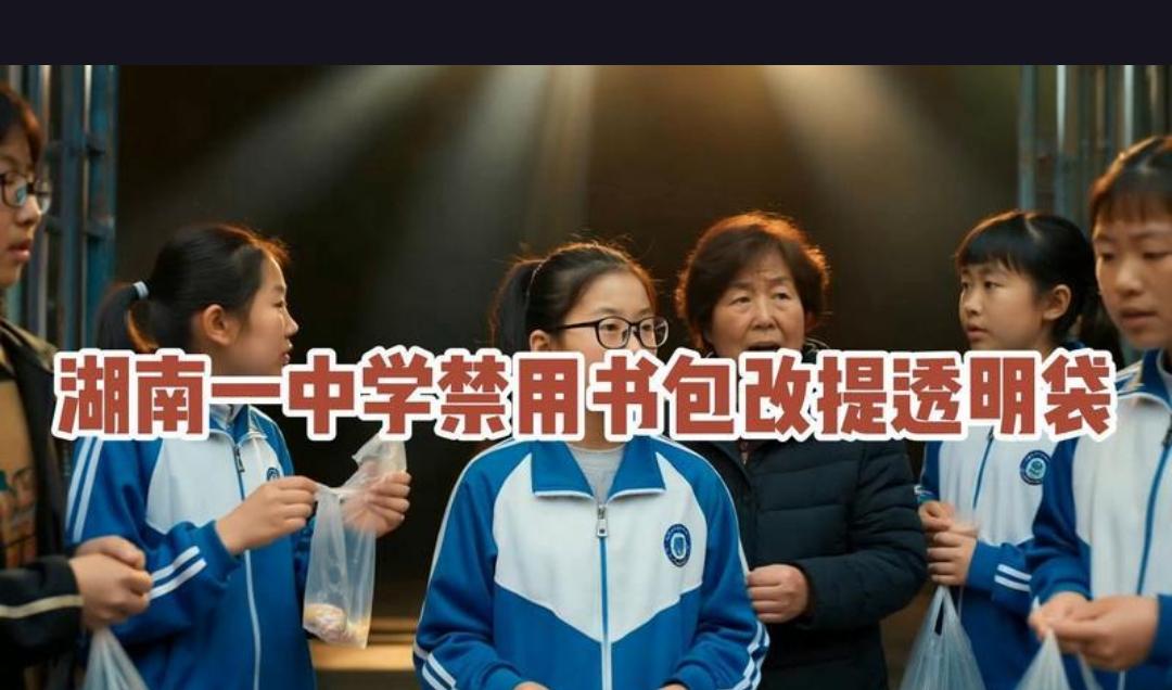 湖南隆回二中“书包新规”引热议：塑料袋替代书包，安全与便利该怎么平衡？最近