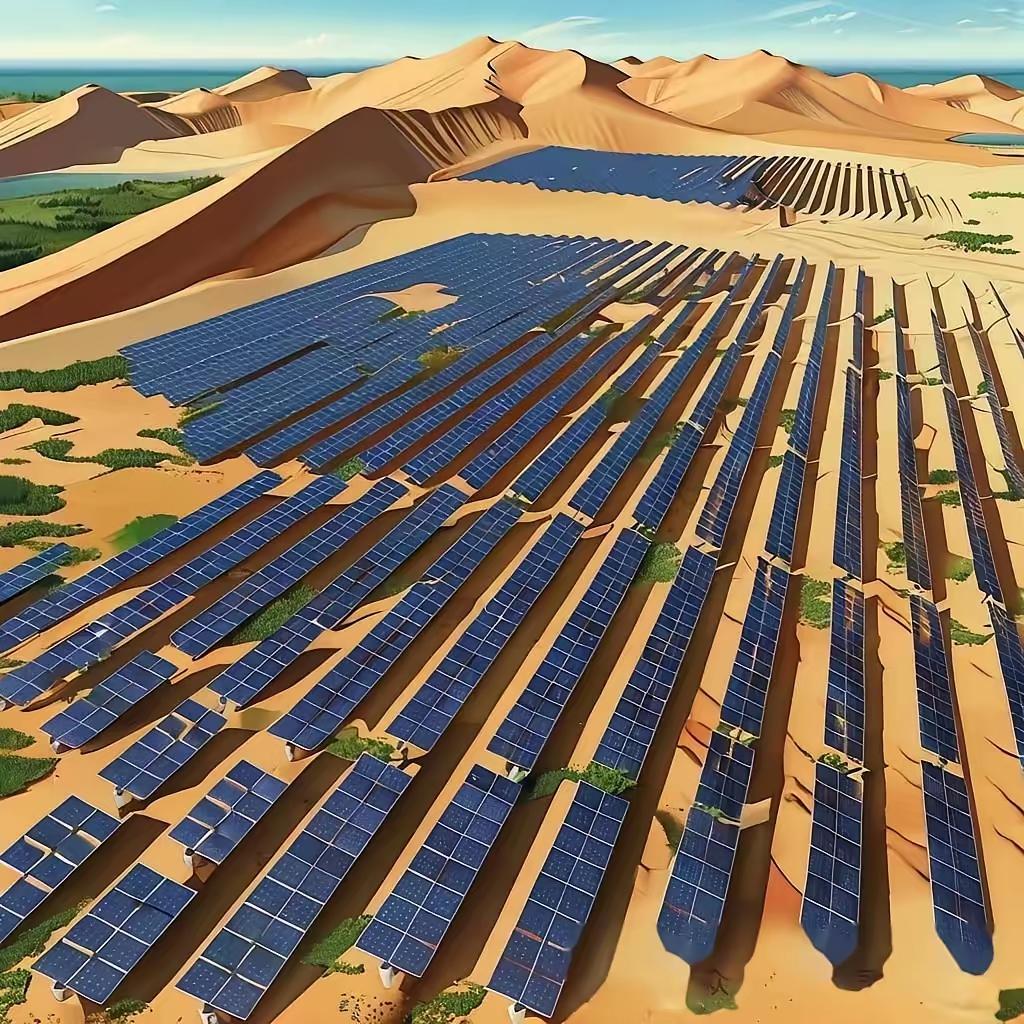 有人测算过，要是把新疆沙漠全都铺上太阳能板，整整44万平方公里的面积，发出来的电