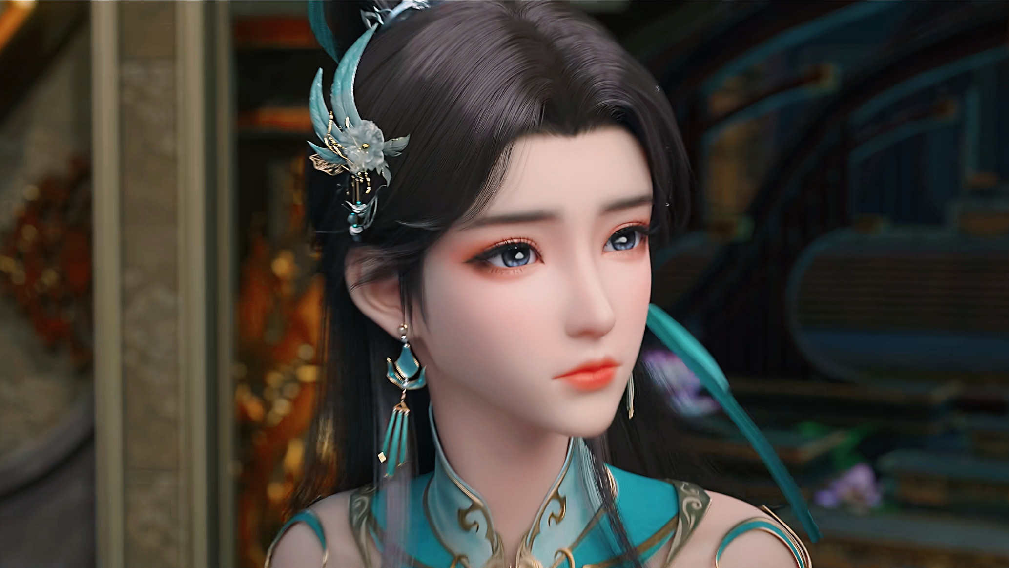 斗破苍穹国产动漫古薰儿Ⅱ截修美图古族天之骄女，能为萧炎做到这一步，难能可贵