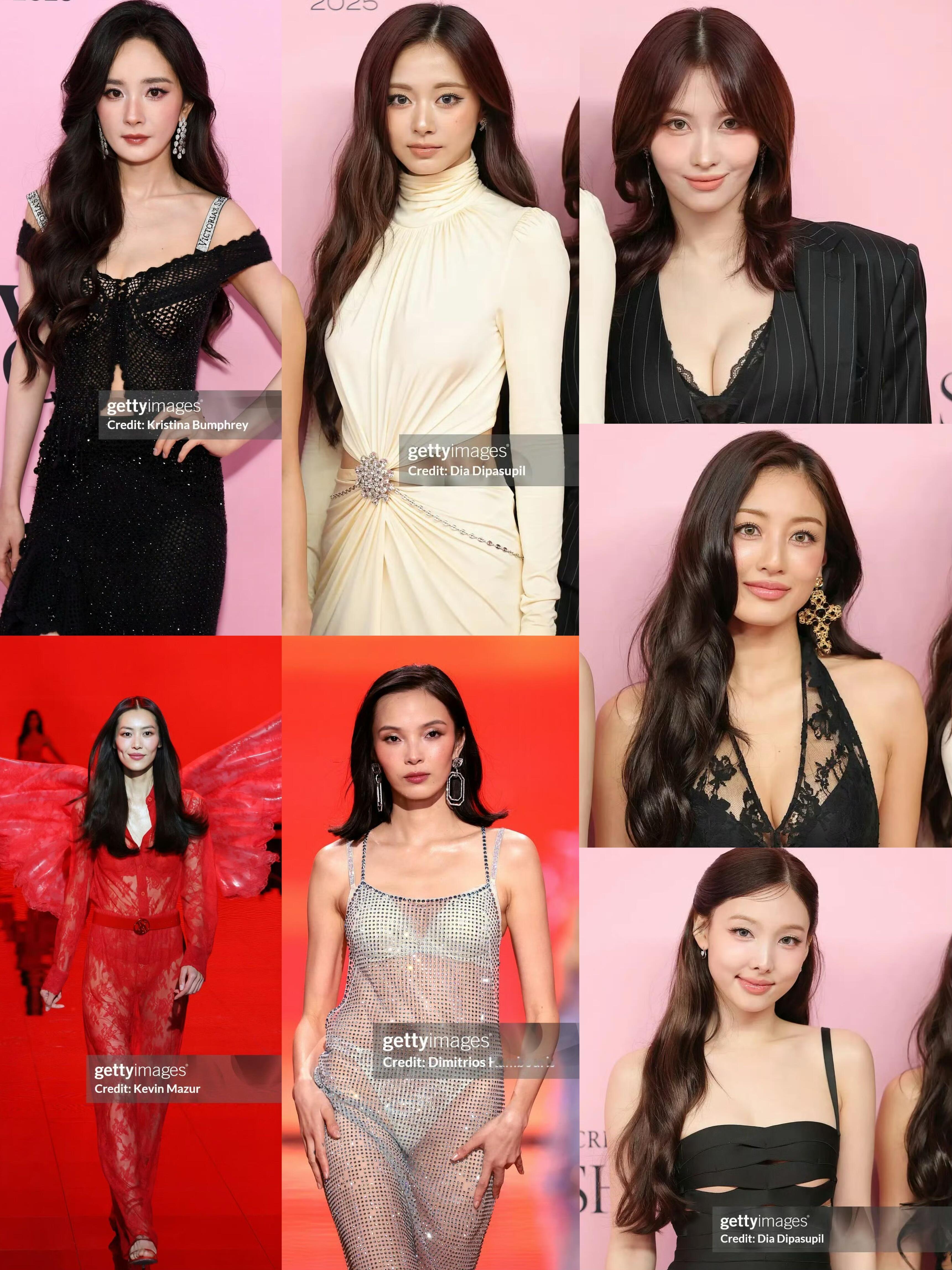 2025维密大秀中韩女明星g社出图杨幂|刘雯|twice|周子瑜