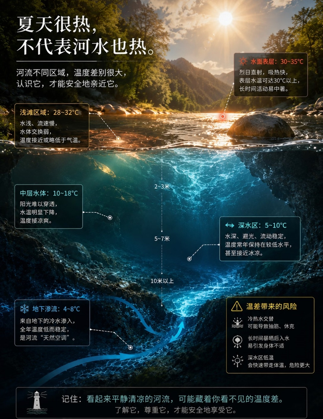 应急部门回应女子玩水被卡石缝身亡恰好分享给大家我最近刚学到一个词“欺山莫欺水”，