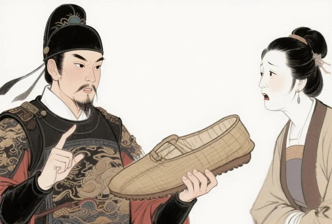 嘉靖年间，一女子因一只男鞋被指通奸，继母绑至官府逼问情夫姓名，锦衣卫指挥使陆炳恰