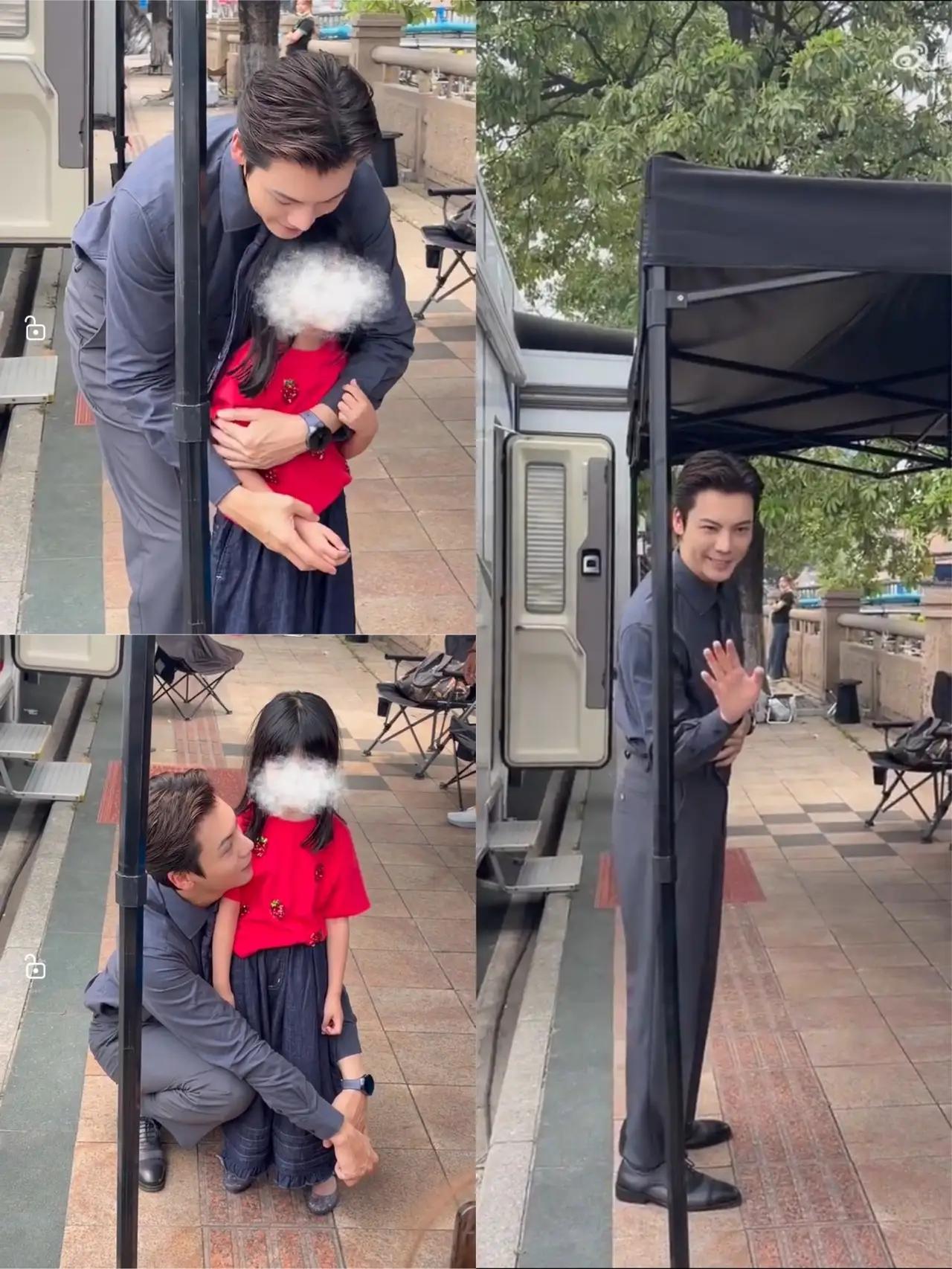 陈伟霆一见小孩就走不动道，真不是装可爱内娱很多男星抱娃、逗娃都是镜头前营业