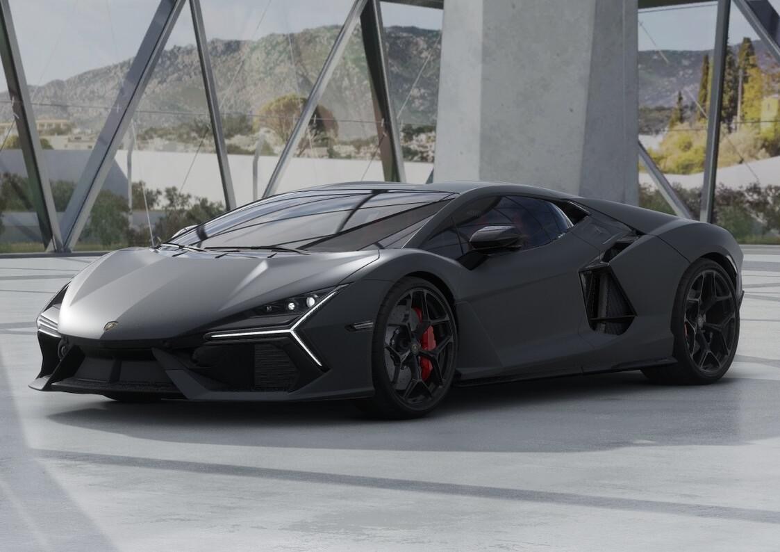 兰博基尼(lamborghini)新款大牛Revuelto哑光灰/黑红含