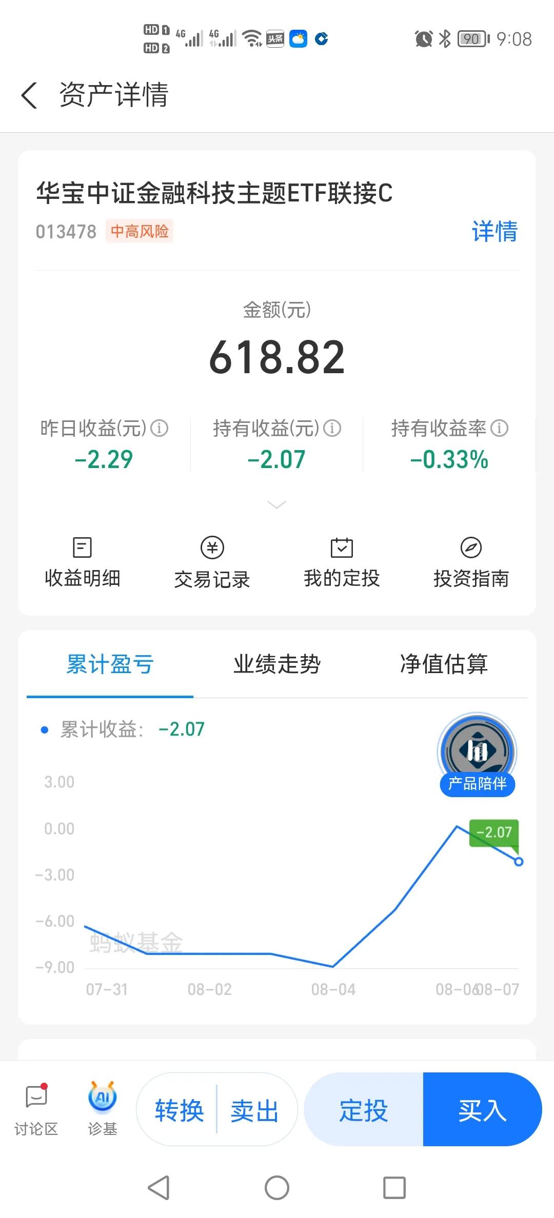 这段时间在家闲得慌，买了几次基金，想着能多少有点收获，因为啥都不懂，只会买，不会