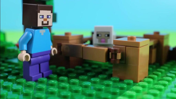 我的世界★minecraft《籽岷的mc乐高玩具定格动画 和reuben在一起》