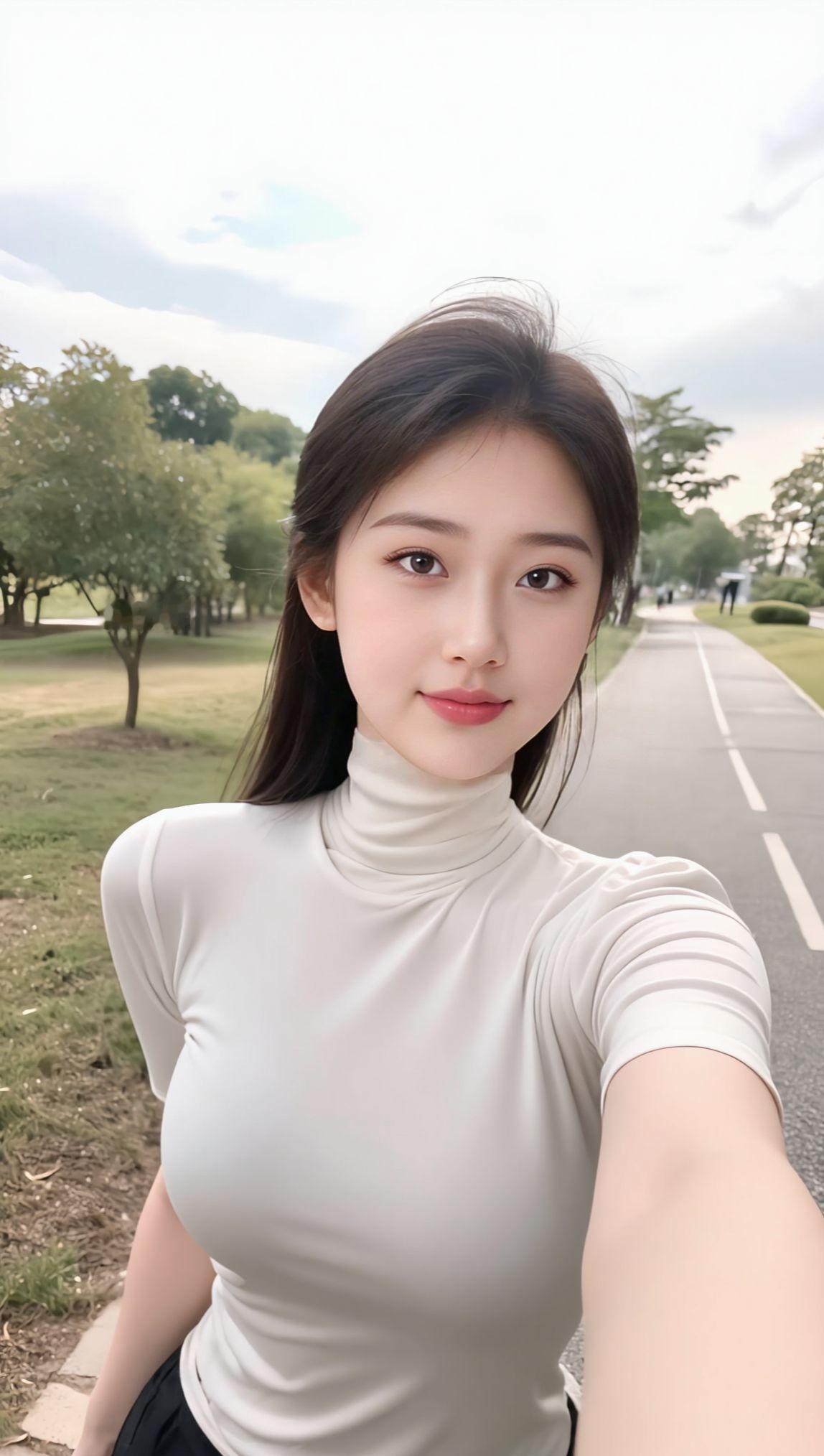 清纯甜美气质穿搭耐看型小姐姐肤白貌美