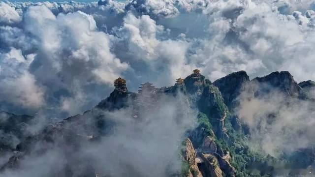 七夕最大的心愿，奔赴老君山，赴一场云海之约🌫️金顶立于云雾之上，漫山云海翻涌流