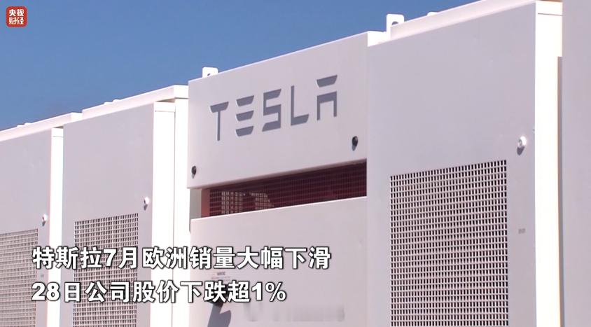 据央视财经报道，欧洲汽车制造商协会发布的数据显示，2025年7月，特斯拉在欧洲的