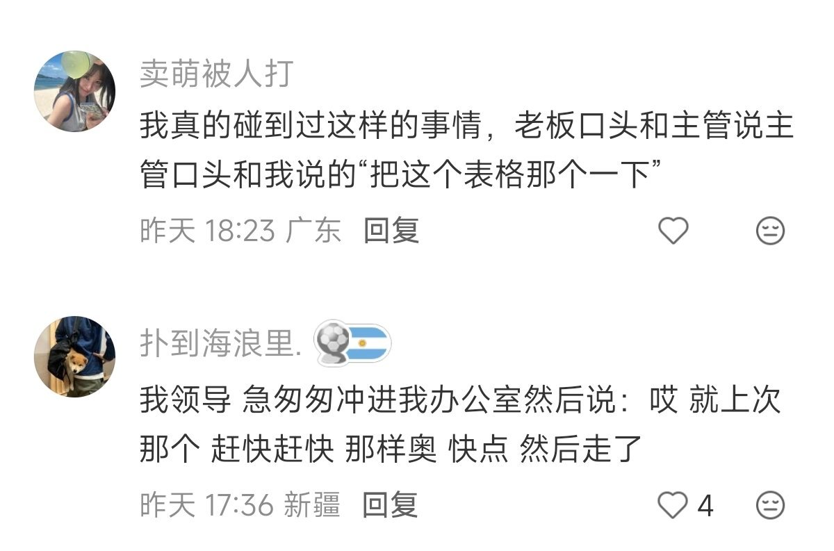 领导指挥我干活belike