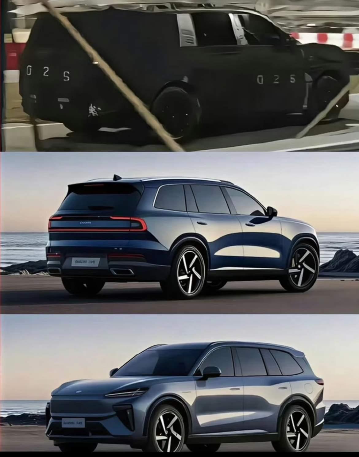 小米三款新车曝光。网传小米三新车小米YU9:家庭增程SUV，6/7座布局