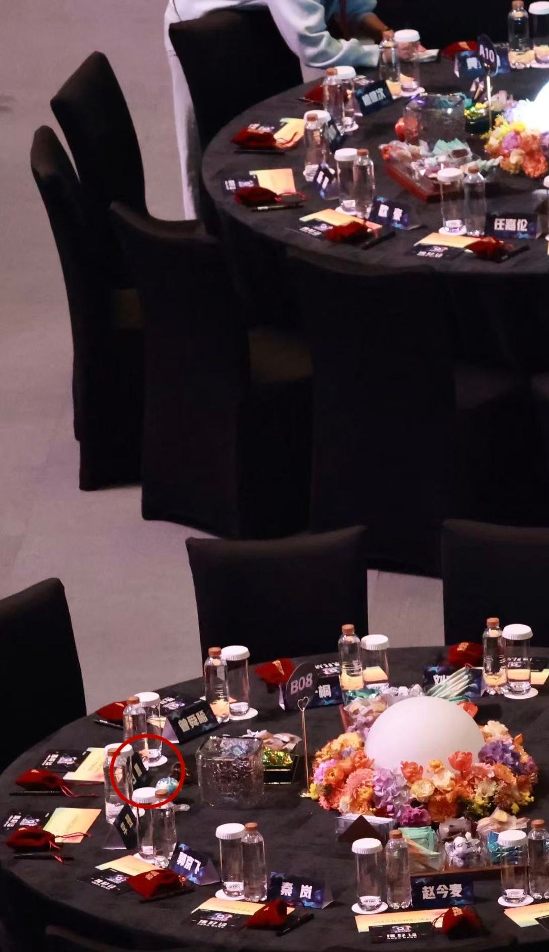 白鹿小酒窝只隔了一桌白鹿和小酒窝只隔了一桌12月6日，尖叫之夜内场座位图释出，