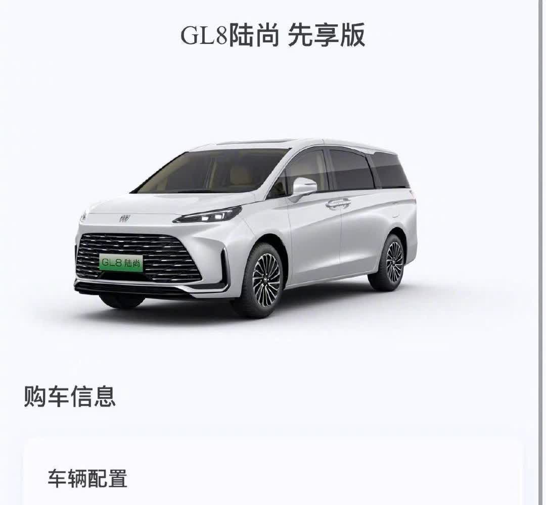给拍摄团队买了一台GL8陆尚，24.99万的插电混动MPV。因为之前公司