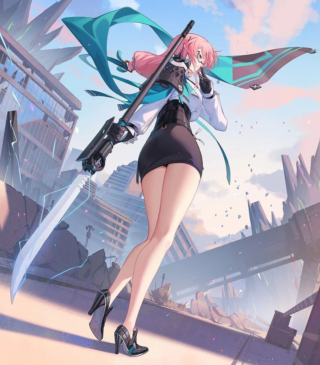 动漫acg次元大赏我的2025年终总结壁纸画师NIAN绘制的一些游戏同人图。