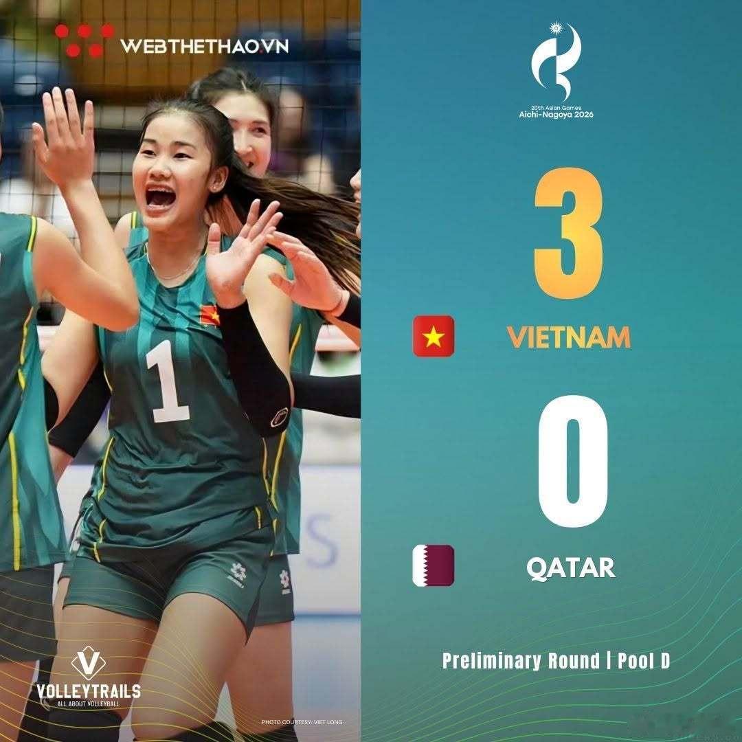 国际排坛动态亚运会越南女排3-0（25-3/25-8/25-9）卡塔尔女排18