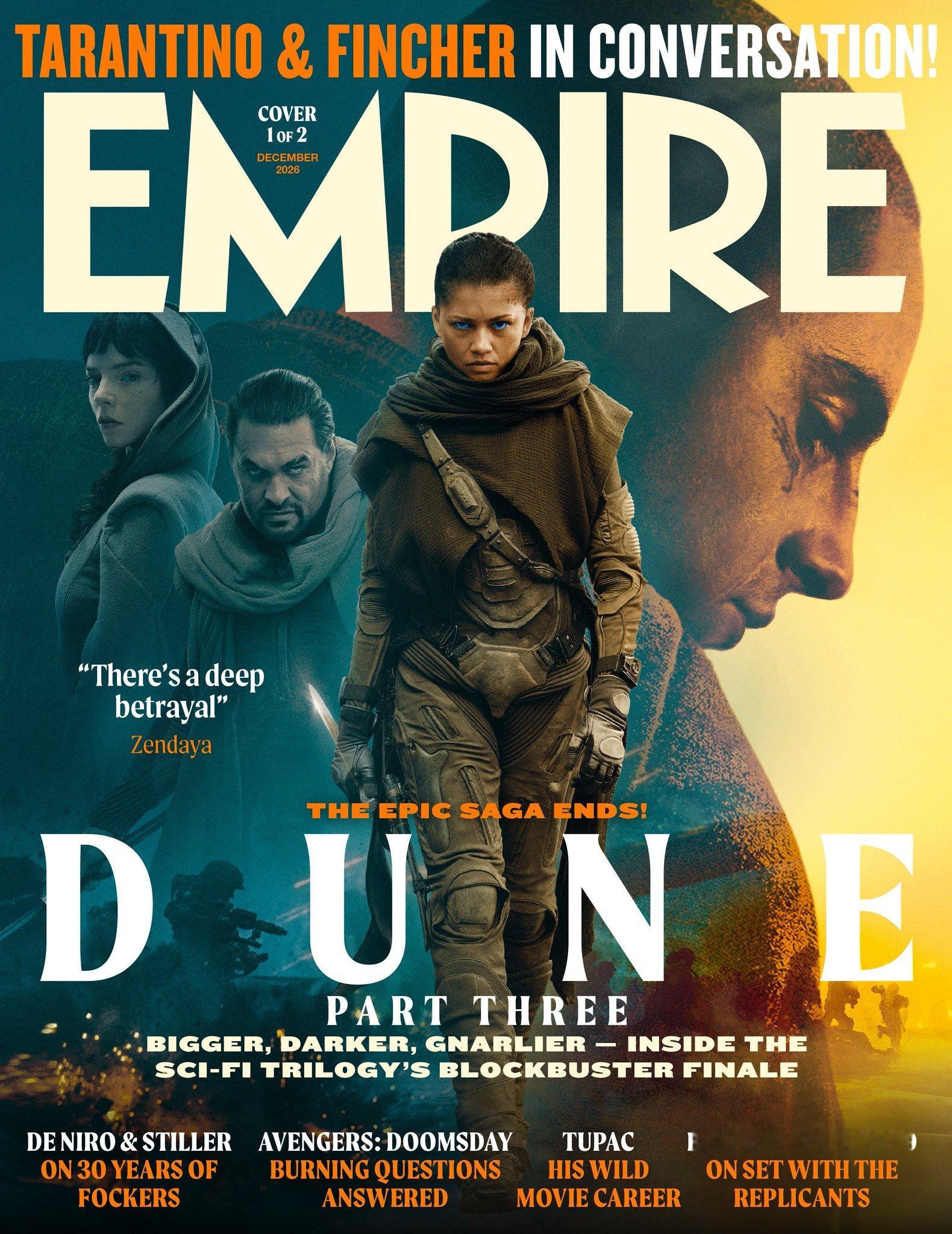 科幻巨制《沙丘3》登上《帝国》杂志封面12.18北美上映！内地已确认引进，待定档