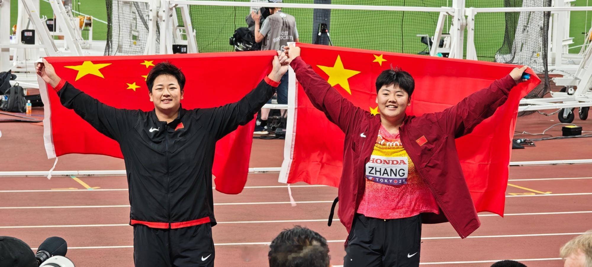 中国田径队包揽链球两枚奖牌中国队田径世锦赛首枚奖牌🥈🥉中国队获得2025