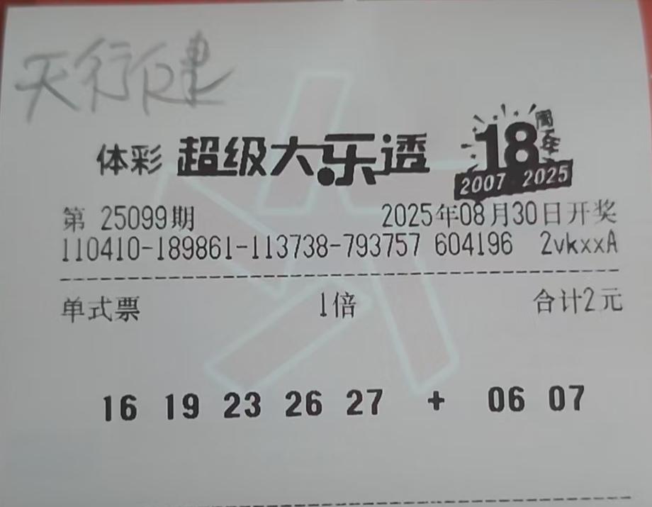 提前一天备战大乐透。今天周五心情特别好，灵感一下子就来了，给大家分享一注号码，说