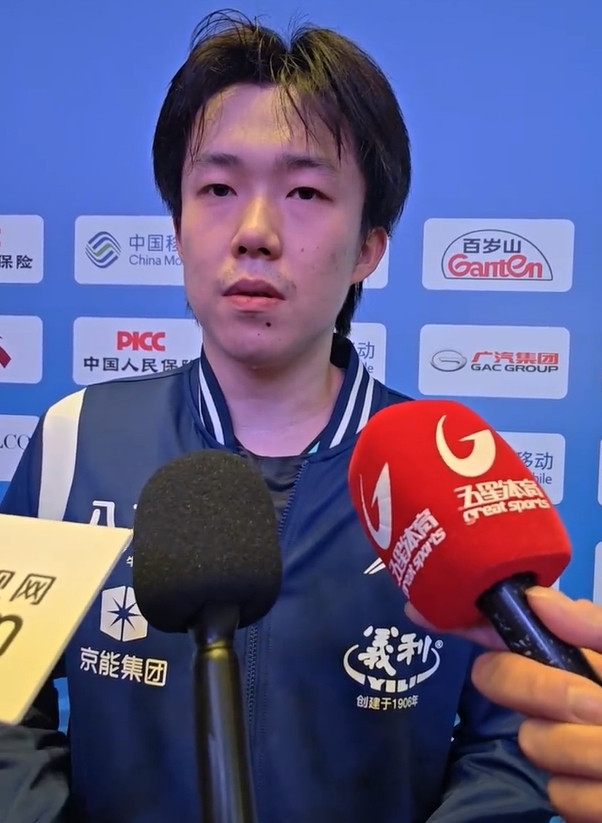 王楚钦赛后: 自己的思想出现了一些问题, 比赛时的起伏大了一些