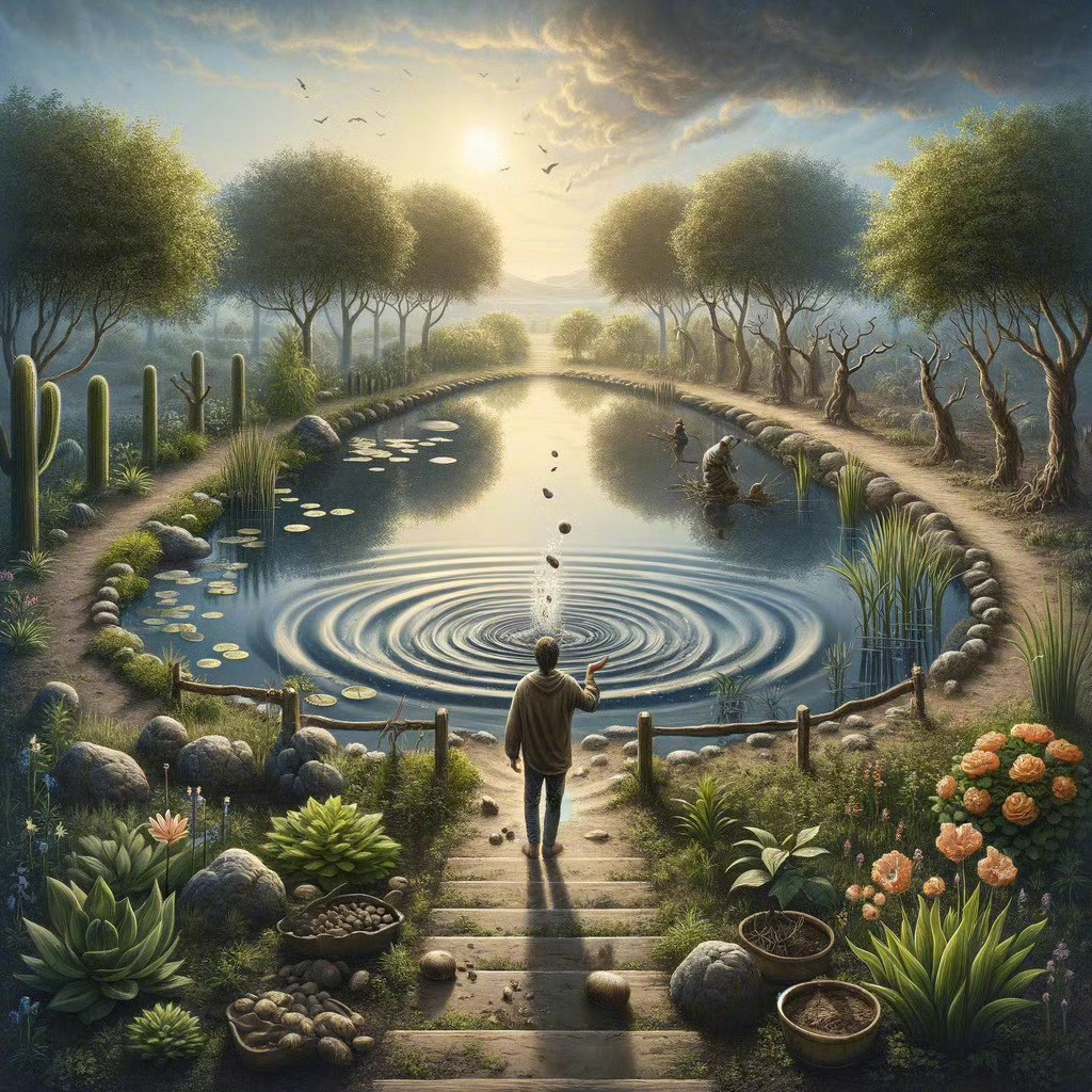 空间越大，越容易有序；空间越小，越容易失序。失序，则产生冲突与暴力。宇宙是这样，