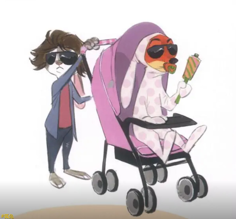 疯狂动物城未公开造型萌哭了《疯狂动物城》狐兔竟有未公开造型，好萌啊这造型！！