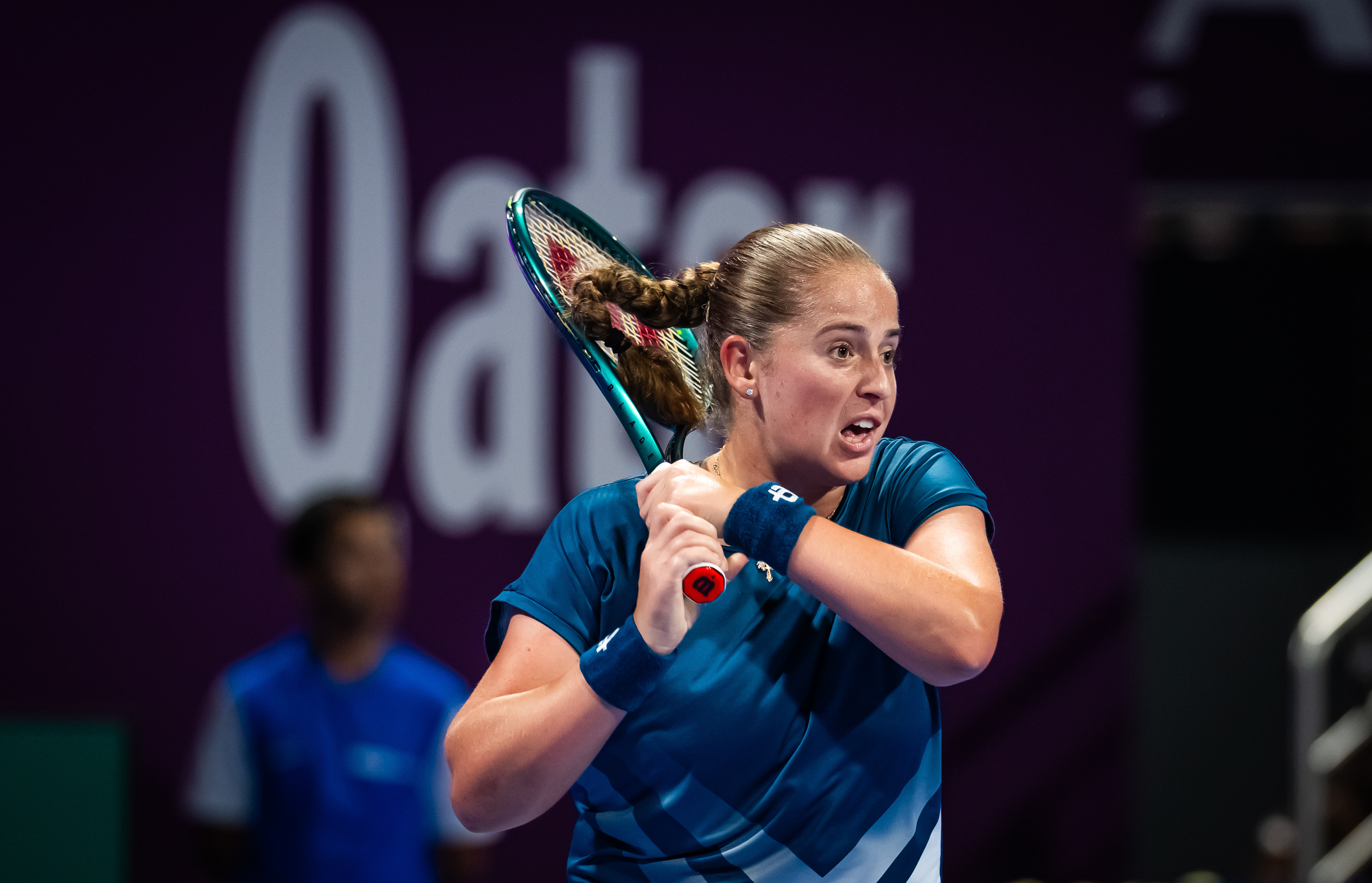 姆博科再进1000赛决赛💥WTA1000多哈站半决赛，10号种子姆博科以6-3