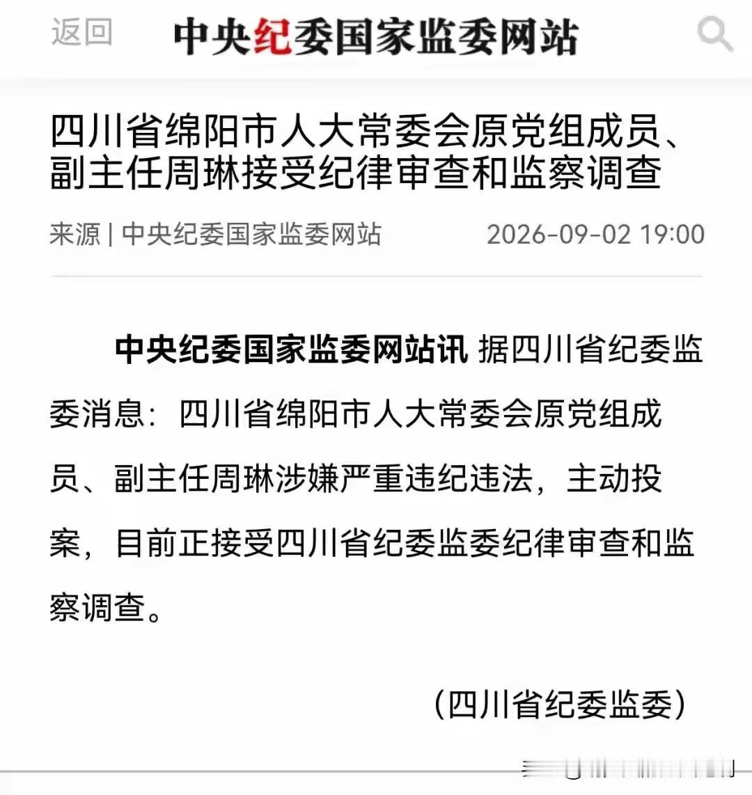 退休2个月主动投案！如此心虚，这个人到底干了什么？9月2日，四川省纪委监委发