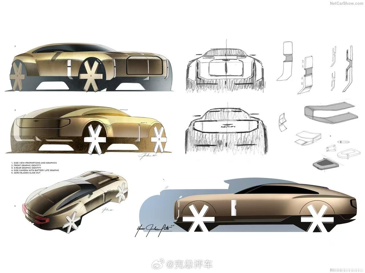新logo新车型。宾利BentleyEXP15Concept奢华愿景概念