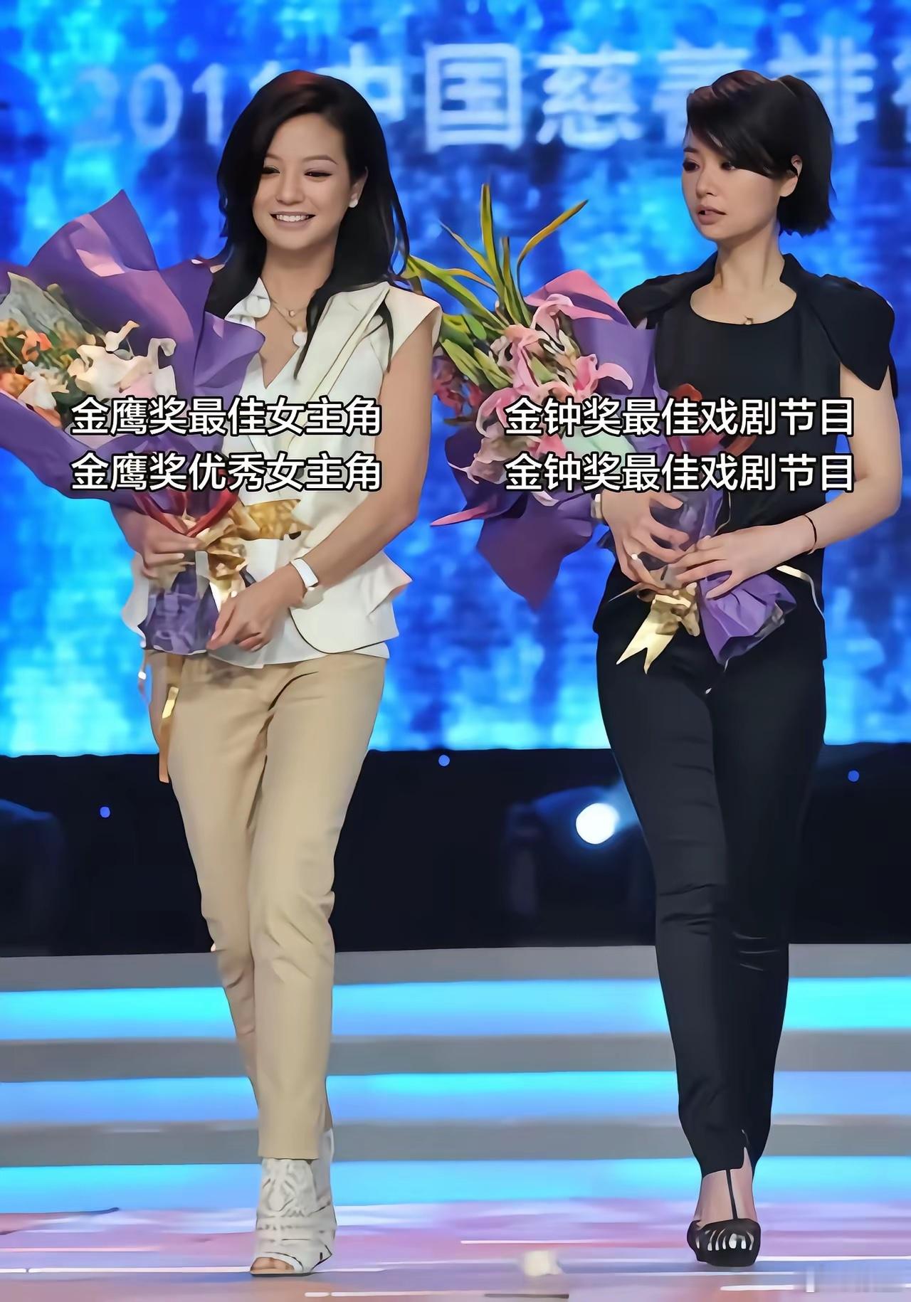 赵薇和林心如电视剧奖项对比。势均力敌
