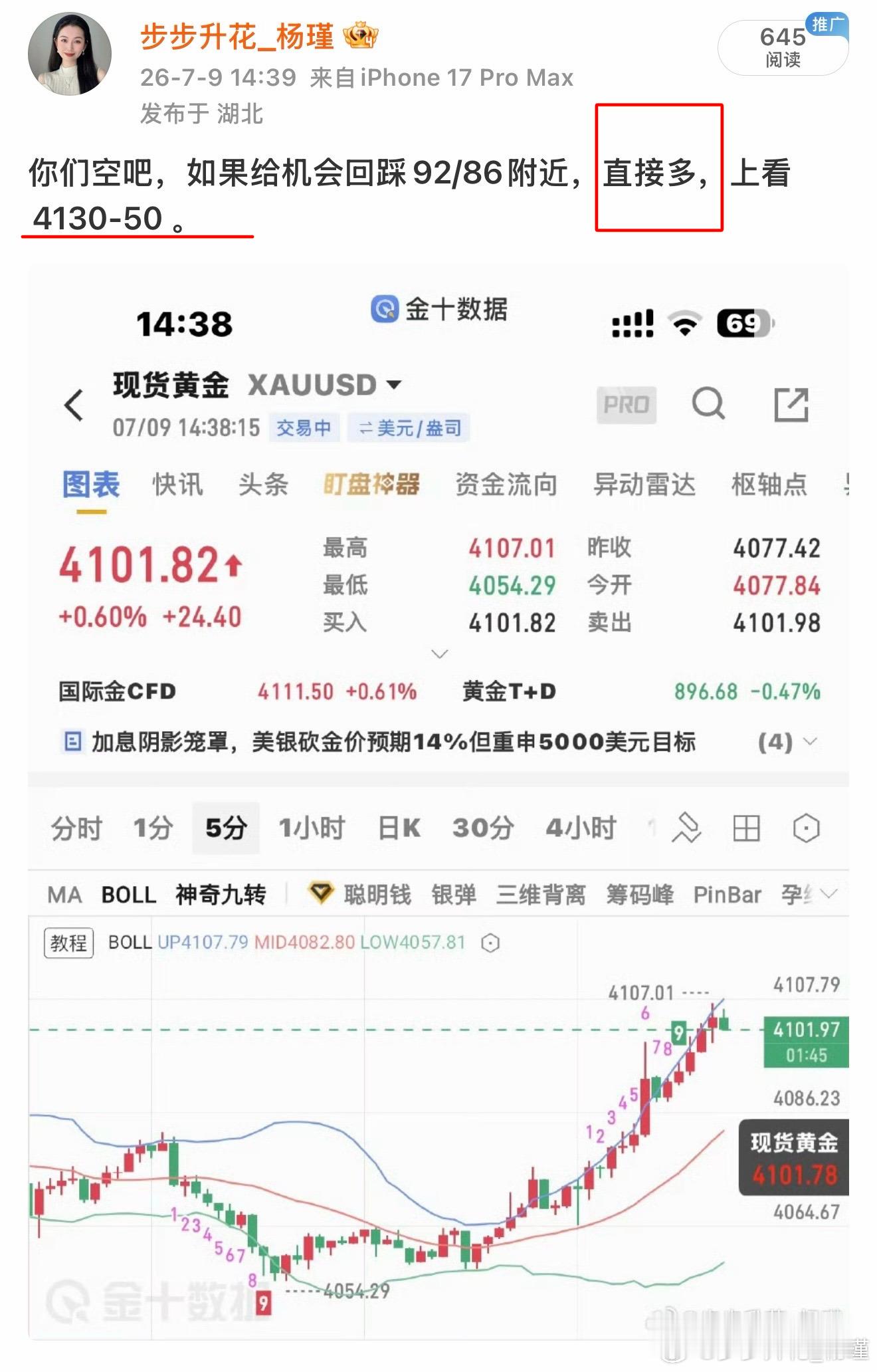 你们继续空吧，我先减仓落袋了！