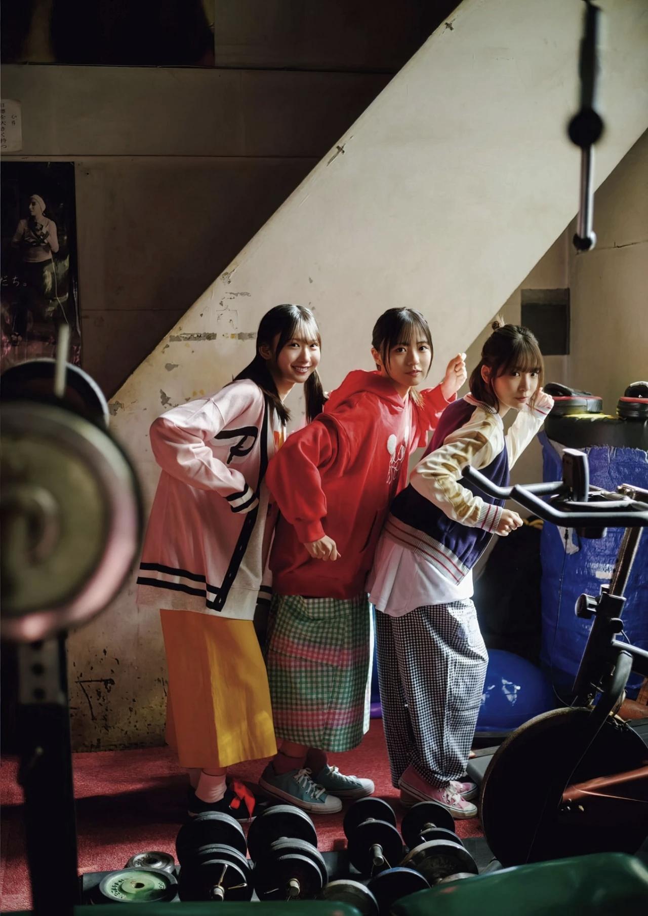 日向坂46四期生三朵新星：正源司阳子、藤岛果步、渡边莉奈。三人行，必有我师焉。好