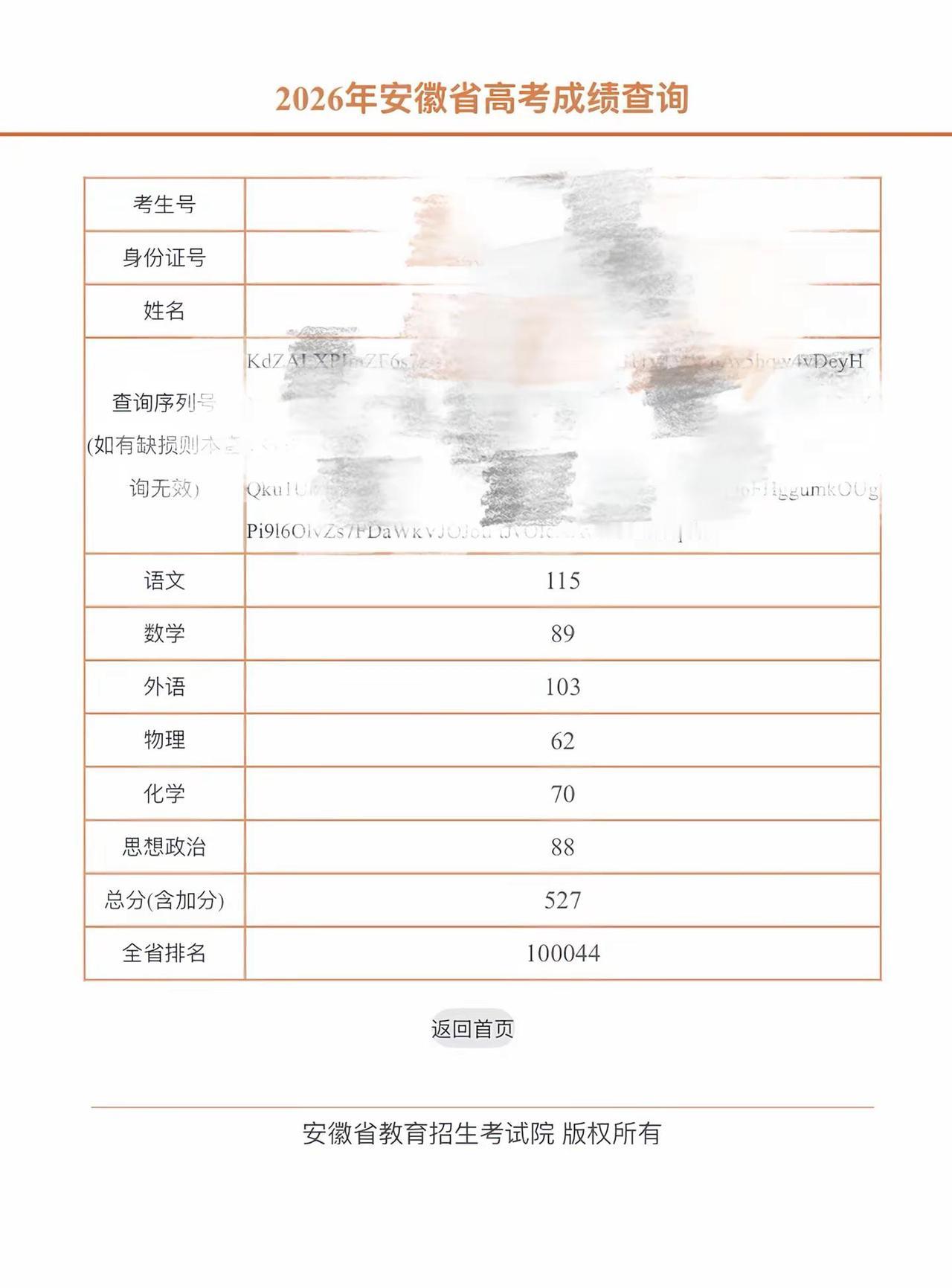 18岁的我我不欠你了高考成绩安徽高考成绩查询